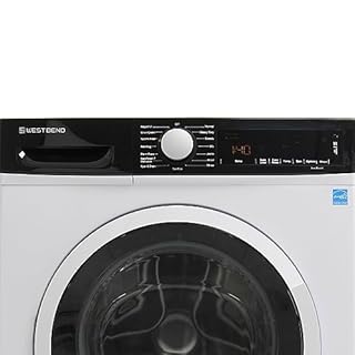 West Bend Washer Compact Front Load Washing Machine with 15 Wash Cycles, LED Display, See-Through Door, Stackable and Space-Saving Design, for Apartments, RVs, and Small Spaces, 2.2 Cu.Ft., White