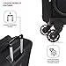 SwissGear 4010 Softside Luggage with Spinner Wheels, Black, Checked-Medium 23-Inch