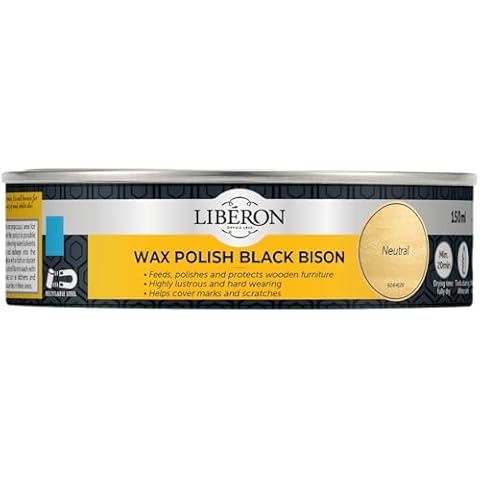Liberon Black Bison Paste Wax, 150 ml, Neutral Cover