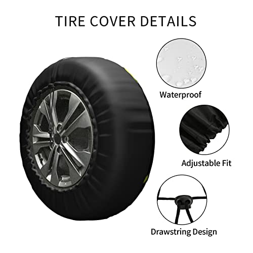 Image of Funny Cartoon Frog Smile Spare Tire Cover Waterproof Dust-Proof Tire Wheel Protectors Universal Fit for Wrangler Rv SUV Truck Travel Trailer Accessories 14 inch 15 inch 16 inch 17 inch