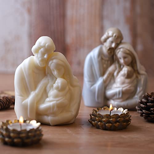 5 Inch Nativity Scene Mold Baby Jesus Family Resin Mold Nativity Scene Sculpture Mold Silicone Mold For Resin Candle Mold Nativity Scene Candle Mold Nativity Scene Decoration Mold Jesus Figurines Mold #TOP4