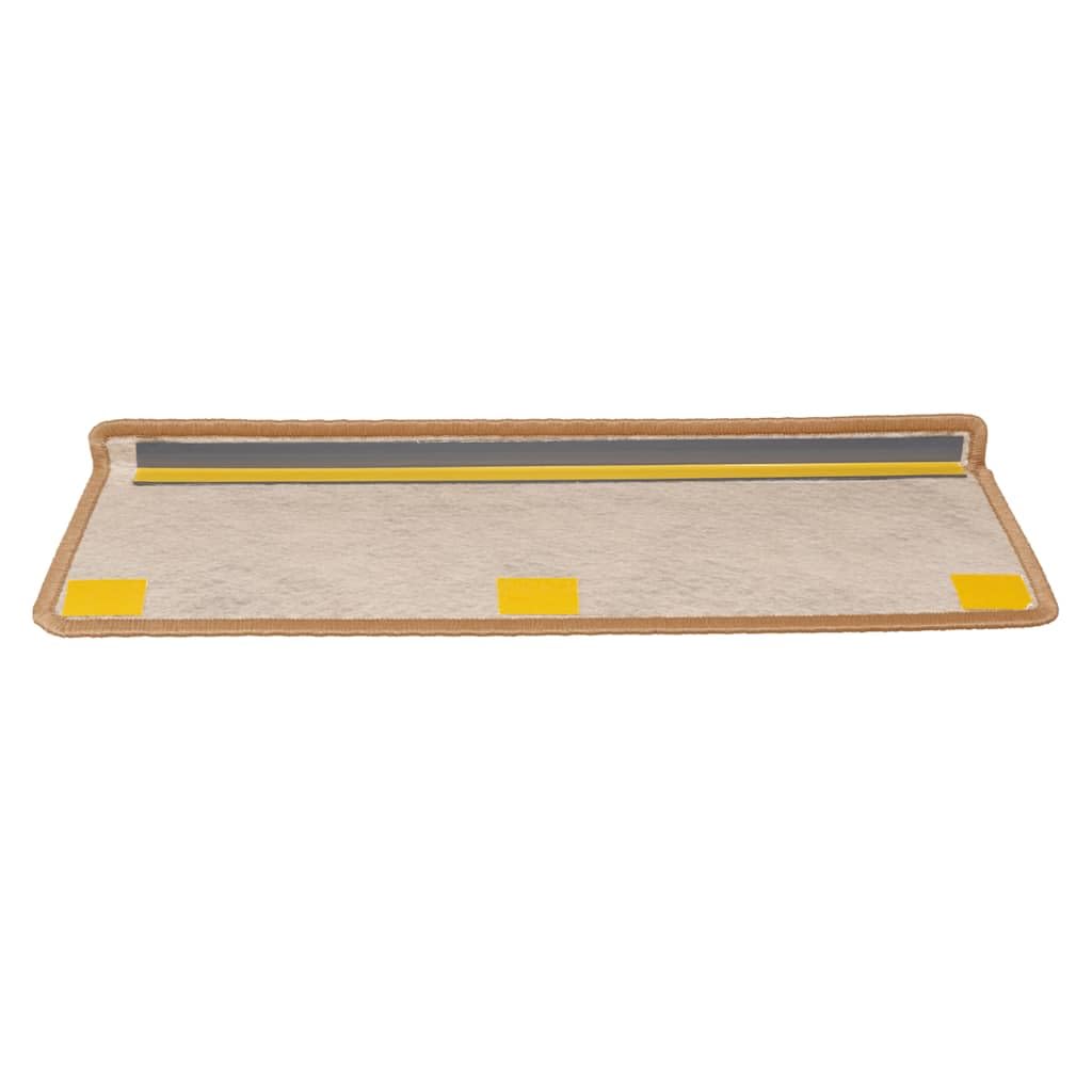 Samoprzylepny dywanik schodowy sizalowy 30 sztuk 65 x 21 x 4 cm ślizgowy