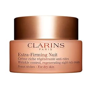 Clarins Extra-Firming Night Cream | Anti-Aging Moisturizer | In Just 2 Weeks, Skin Appears Visibly Regenerated, Firmer and Tighter* | Evens Skin Tone | Nourishes and Soothes | Dry Skin Type | 1.6 Oz
