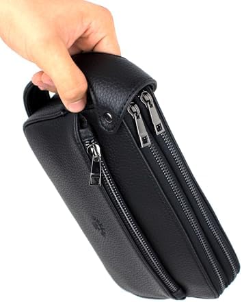 DERİ,SE club 1993 ERKEK LÜKS SEYAHAT GÜNLÜK ÇOK BÖLMELİ PORTFÖY ÇANTA EL ÇANTASI (SİYAH) - Görsel 2