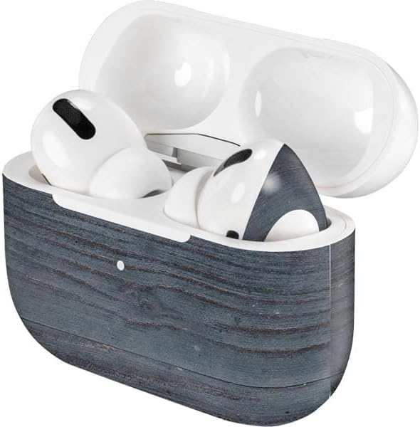 Skinit Decal Audio Skin Compatible with Apple AirPods Pro - Charcoal Wood Design