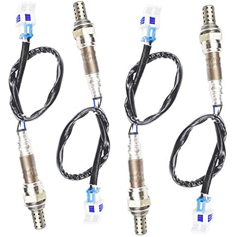 higherbro 4PCS Oxygen O2 Sensor for 2003 2004 2005 Chevrolet Chevy Silverado 1500 4.3L/4.8L Upstream + Downstream Cover