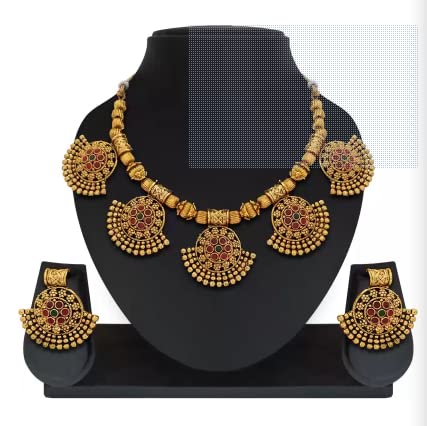 Floral Gold Plated Wedding Jewellery Kundan Choker Necklace Set for Women (2550NGLDPP1800) (B0B2WBTPXS) Amazon Price History, Amazon Price Tracker