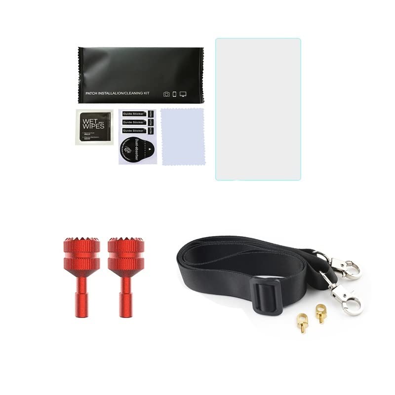 Akcesoria do dronów 3 w 1 dla pilota DJI RC z paskiem na szyję smycz na szyję + folia szklana + joystick dla dji mini 3pro dla mavic 3 Classic