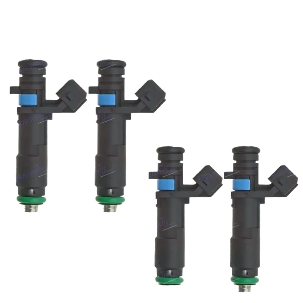 Fuel Injector Nozzle Fit for Chevrolet Sail Aveo Spark 1.0 1.2 1.4 2010-2015 24101262 23899720 4pcs 25186566 Fuel Injector Nozzle