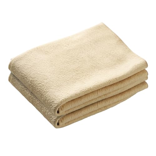 Waxacar 2 x 3 sq ft Chamois Leathers for Cars Large Shammy Cloth Absorbent Car Drying Towel Natural Leather Lint Free Streak Free for Auto Detailing Glasses Mirrors Windows and Kitchen