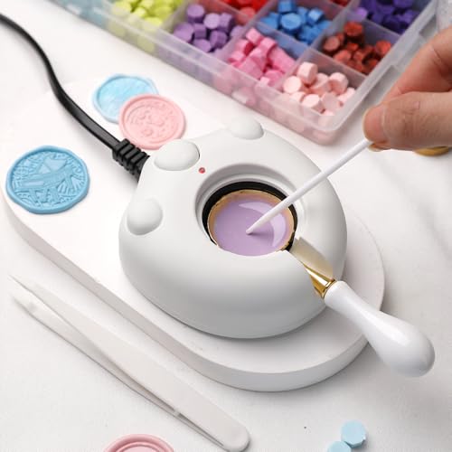 image for WUERLIN Electric Wax Seal Warmer Kit With Spoon and Tweezers - Great T