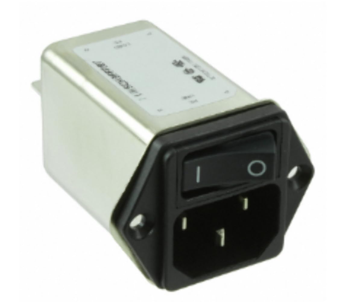 AVLIS-CO FN9264-10-06 Power Entry Connector Receptacle, Male Blades - Module IEC 320-C14 Panel Mount, Flange :RoHS