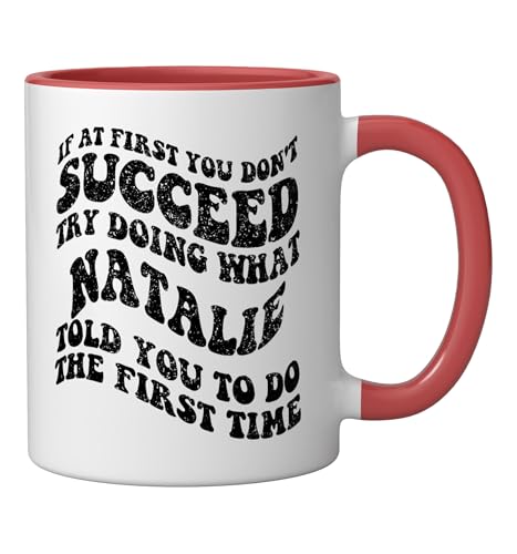 Taza Cerámica Roja y Blanca 11 Onzas miniatura 2