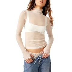 F White Mock Neck Top