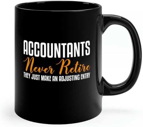 Miniatura 2 de Taza negra de contabilidad jubilada de CPA para contabilidad de jubilación, taza de contabilidad divertida para jubilación, taza de auditor