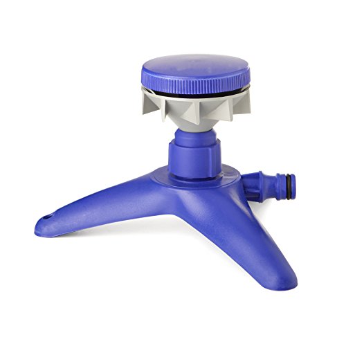 TATAY 20601 - Irrigatore a Pioggia Rotante con Base, 18 x 11 x 16,5 cm, Colore Blu