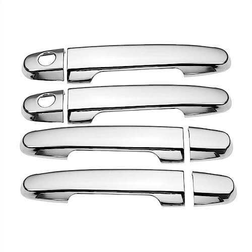 FLBZBLKASL Carbon Fiber Car Door Handle Cover for Body Parts, for Toyota Hilux VIGO 2005-2014 Right Handle