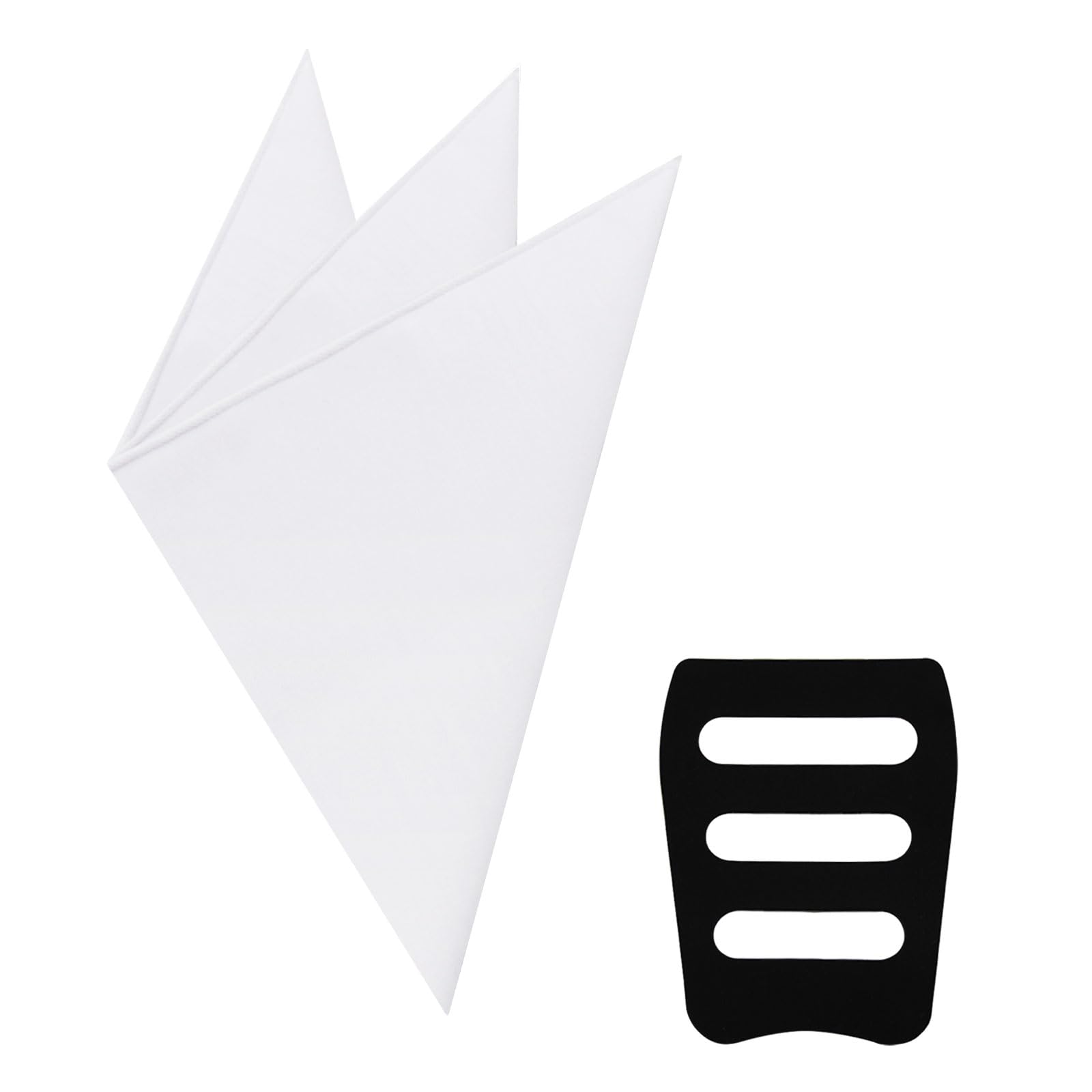 Photo 1 of Luckyvestir White Handkerchief, Cotton Pocket Squares for Men, Hankies Mens Handkerchiefs for Suit Jacket Tuxedo Shirt (1 pcs: White)