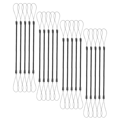 30pcs Elastic Plastic Pen Lanyard with Spring Coil Anti-Lose