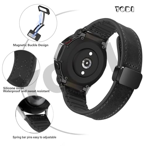 Image of YODI Strap Band Compatible with Amazfit T-Rex 2 Smartwatch Only Soft Silicone | Nylon | Chain | Leather Watch Straps with Installation Adjuster Tool For Amazfit TRex 2