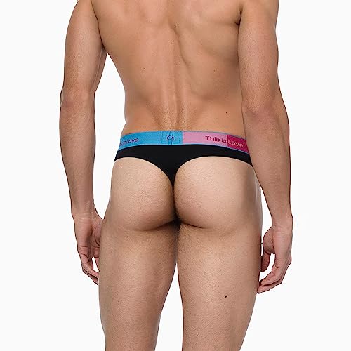 Cueca Calvin Klein Thong Preta MAS8548