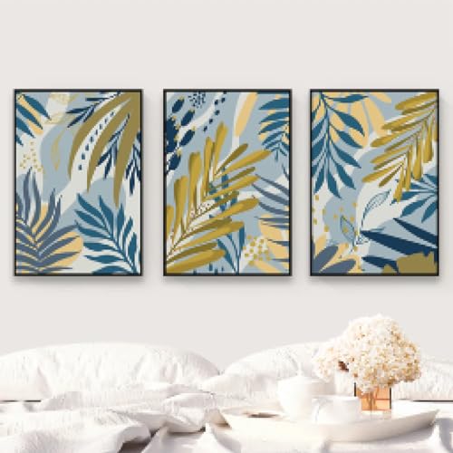 Impression sur toile tropicale KEBIA jungle grand format pour salon moderne