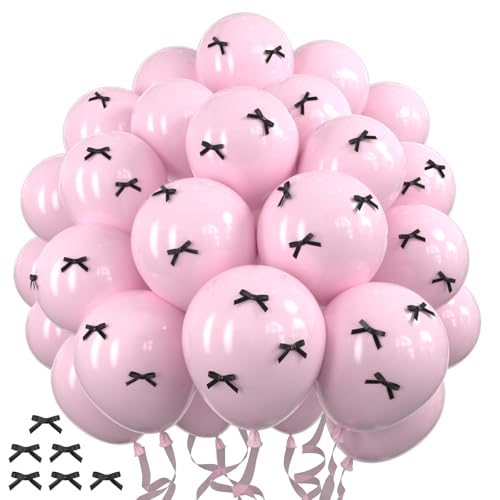Image of Pastel Pink Balloons 12 inch,70pcs Light Pink Latex Party Balloons for Boys Girls Birthday Party Bridal Baby Shower Gender Reveal Birthday Party Decorations
