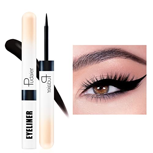 Espoce Liquid Eyeliner, Black Eyeliner Liquid Liner Quick-Drying, Ultra-Fine Long-Lasting Colored Eyeliners High-Pigmented Colorful Eyeliners For Eye Makeup 0.12 Oz (Black) #TOP5