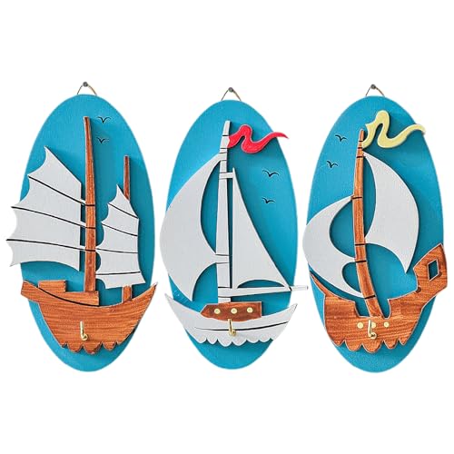 3 Ganchos para Abrigos de Entrada de Madera