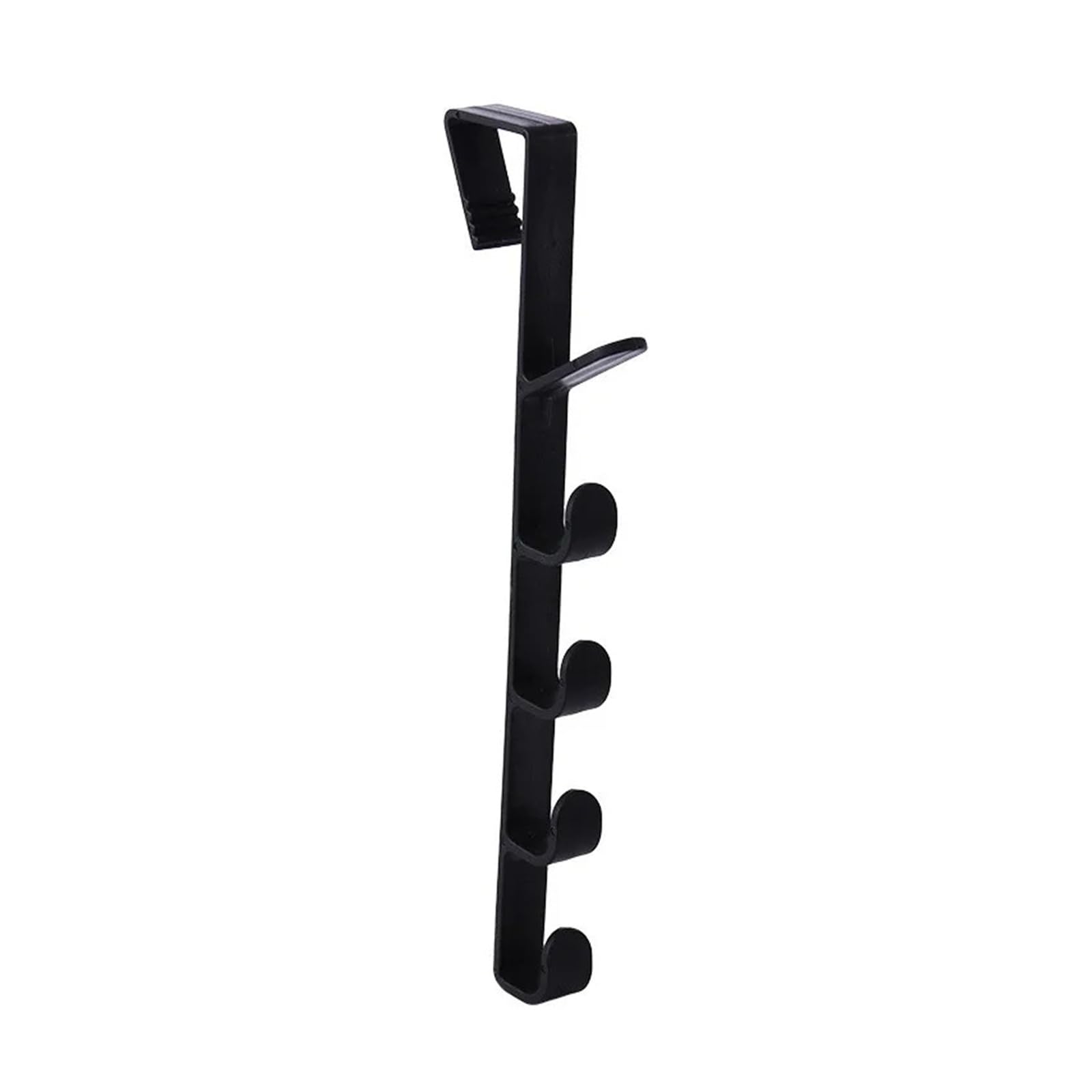 Zguouzantye 1Pcs-Black Over The Door Plastic Hanger For Clothes Hats Bags