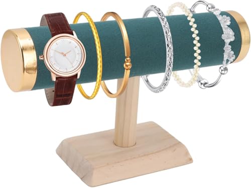 Image of Jewelry Storage Display Stand for Bangles Bracelets Watches (1 Roll T Green W)