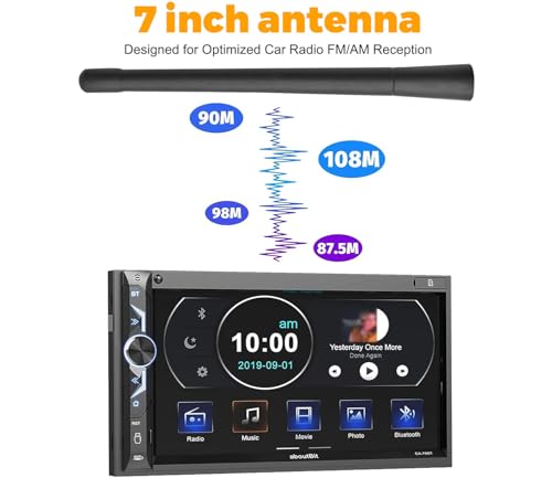 Antennas for Toyota RAV4 (2008-2016) 7 Inch Rubber Antenna Replacement Car Wash-Proof Radio Antenna Truck Antenna Toyota RAV4 Accessories Carbon Fiber