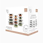 JoyJolt JoyFul 24pc(12 Airtight, Freezer Safe Food Storage Containers and 12 Lids), Pantry Kitchen Storage Containers, Glass Meal Prep Container for Lunch, Glass Storage Containers with Lids - Image 5