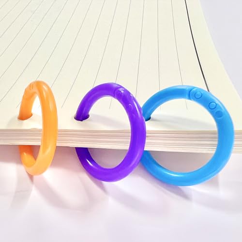 Anillos de plástico para carpetas de hojas sueltas para evitar la pérdida de folios y documentos 3
