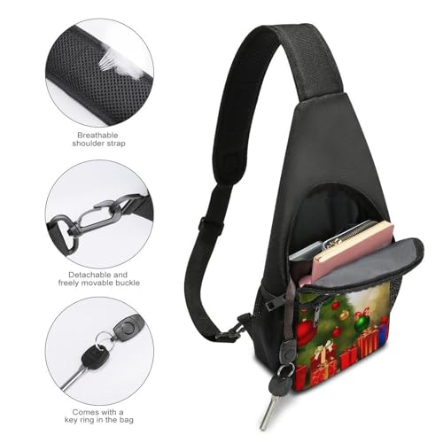 Mochila tipo sling blanca con diseño de dibujos animados miniatura 4