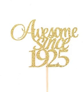 Atelier Elegance Awesome Since 1925 Cake Topper, 95th Birthday Cake Topper, 95th Anniversary Topper