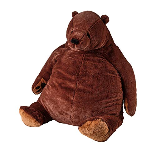 LEOGL Djungelskog Bear Plush Toy, Stuffed Animal Toys Doll Hug Bear Giant Simulation Bear, Lifelike Home Decor Gift Soft Cuddling Bear Simulation Teddy Bear, for Kids and Adults (60cm),Brown