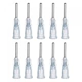 uxcell 鈍いチップディスペンシングニードル リキッドグルーガン用 15G 長さ12 mm ライトブルー 10個