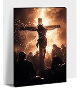 ANRUOXI Jesus Wall Art, Picture of Jesus Crucifixion Canvas Prints Christian Religious Canvas Wal...