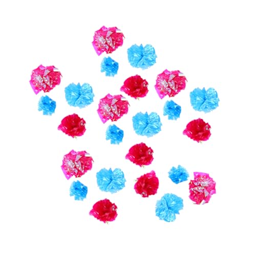 UPKOCH 25Pcs Crinkle Cat Balls for Pets Lightweight Stimulating Play for Scratching Carrying Random Colors