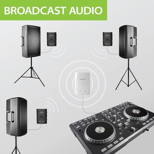 Avantree WSTR-2403-S Audiplex - Wireless Audio Transmitter & Multiple Receivers Set With Long Range & Low Latency For Tv, Av Receivers, Projectors, Pa Systems, And Church, Broadcasts To 100 Headphones/Speakers thumb #1