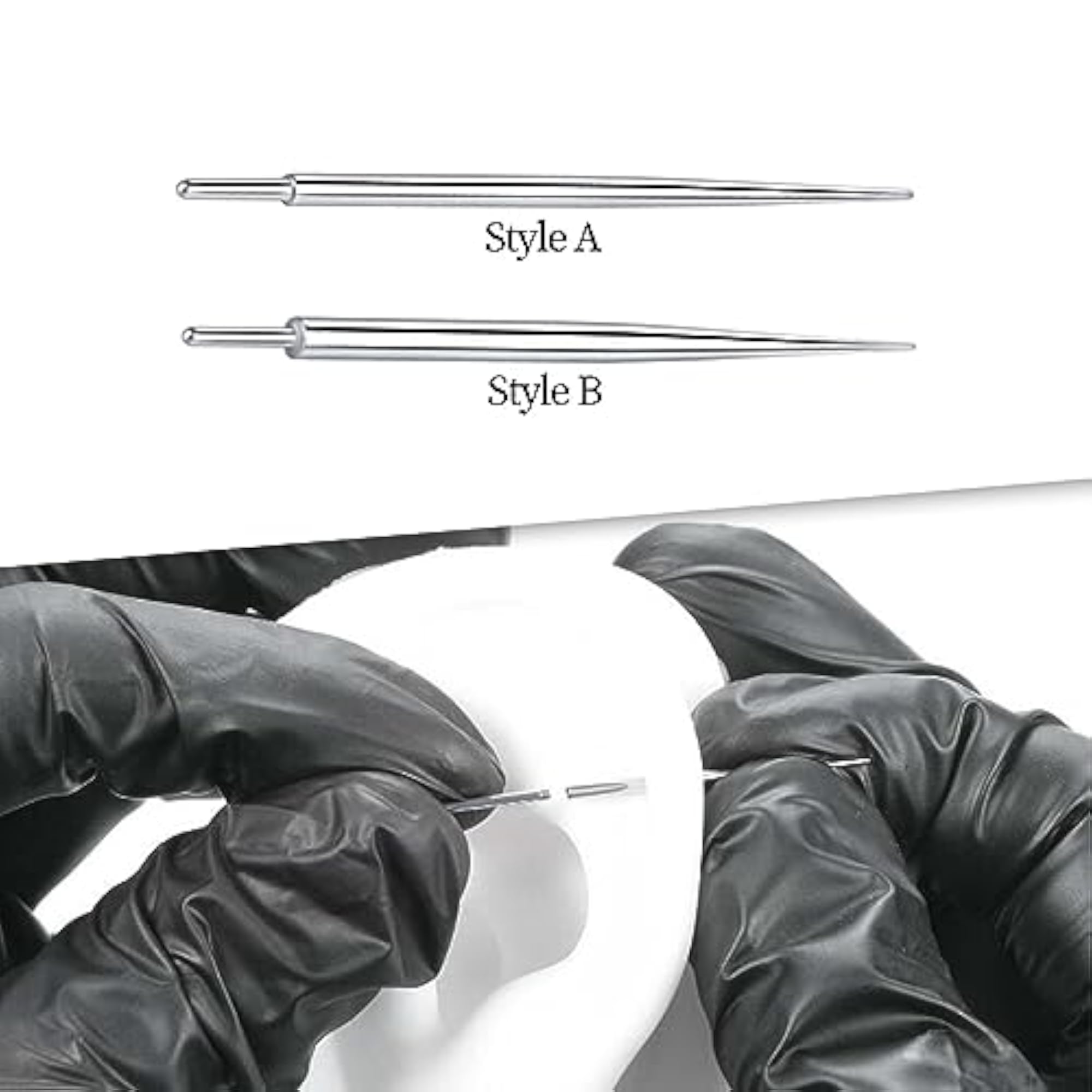 Stainless Steel Threaded Taper Piercing Tool, Body Jewelry Supplies