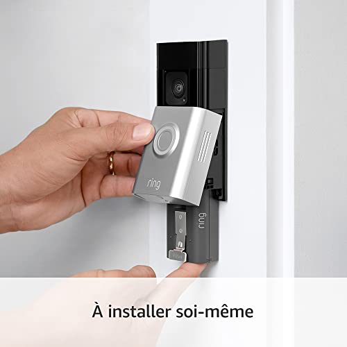 Sonnette vidéo sans fil Ring Plus : HD, vision nocturne, essai 30 j. - Geekodrome: Boutique d'accessoires geek Installation Sonnette