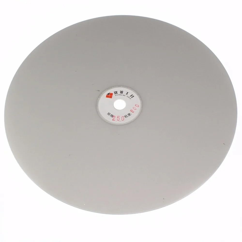 10" cala 250 mm Ziarnistość 60-1200 Diamentowa tarcza ścierna Powlekana płaska tarcza do szlifowania Narzędzia jubilerskie do szkła, kamieni szlachetnych i ceramiki(60)