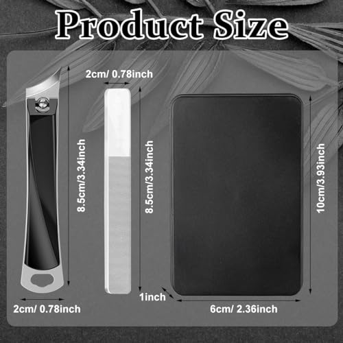 MAYCREATE® 2pcs Slanted Nail Clipper Heavy Duty Stainless Steel Nail Clipper Portable Angled Nail Clipper for Fingernails Toenails No Splash Nail Clipper for Thick Toenails and... - Image 2