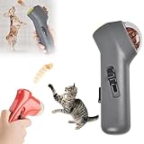 Cat & Dog Treat Launcher Gun – Handheld Interactive Snack Catapult for Training, Exercise & Play – Indoor/Outdoor Pet Feeder Toy for Cats, Kittens, Dogs & Puppies (Grey)