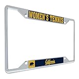 Desert Cactus University of California Berkeley License Plate Frame Golden Bears Cal UC Car Accessories Tag Holder for Front or Rear of Car (Women's Tennis)