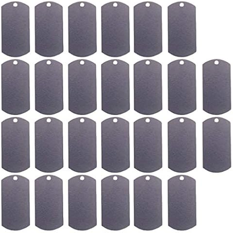 Dog Tags for Engraving or Stamping - Aluminum 14 Gauge 1"x2" - 30 Pieces Cover