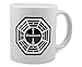 Exclusive Lost DHARMA Initiative ceramiczny kubek do kawy z logo | oficjalny program telewizyjny | nowość kubek, naczynia do picia do domowego zestawu kuchni | Pomieści 325 ml