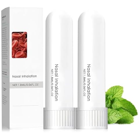 NHIKLATA (2pcs) Memory Boost,Portable Nasal Suction Stick,Soothing Nasal,Refreshing Relief,Clean Your Nose and Enjoy Fresh Air Cover